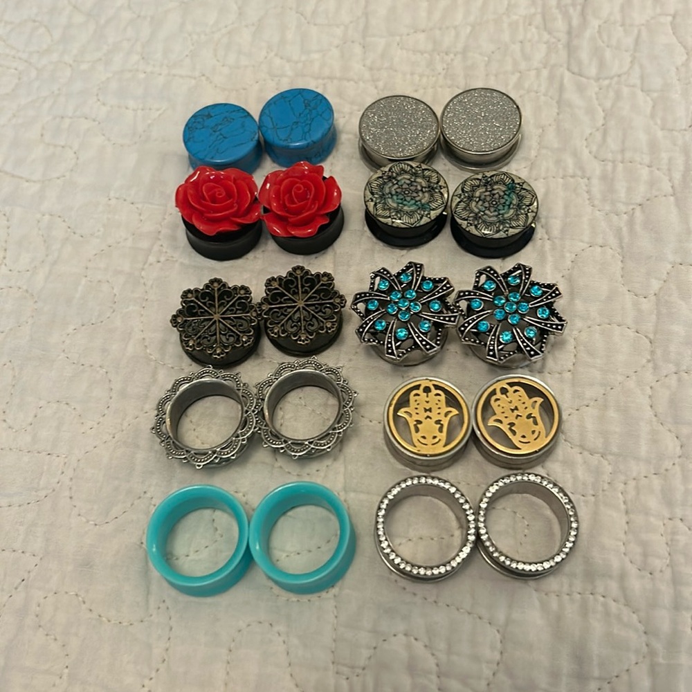 7/8 gauge 22mm PLUGS && TUNNELS